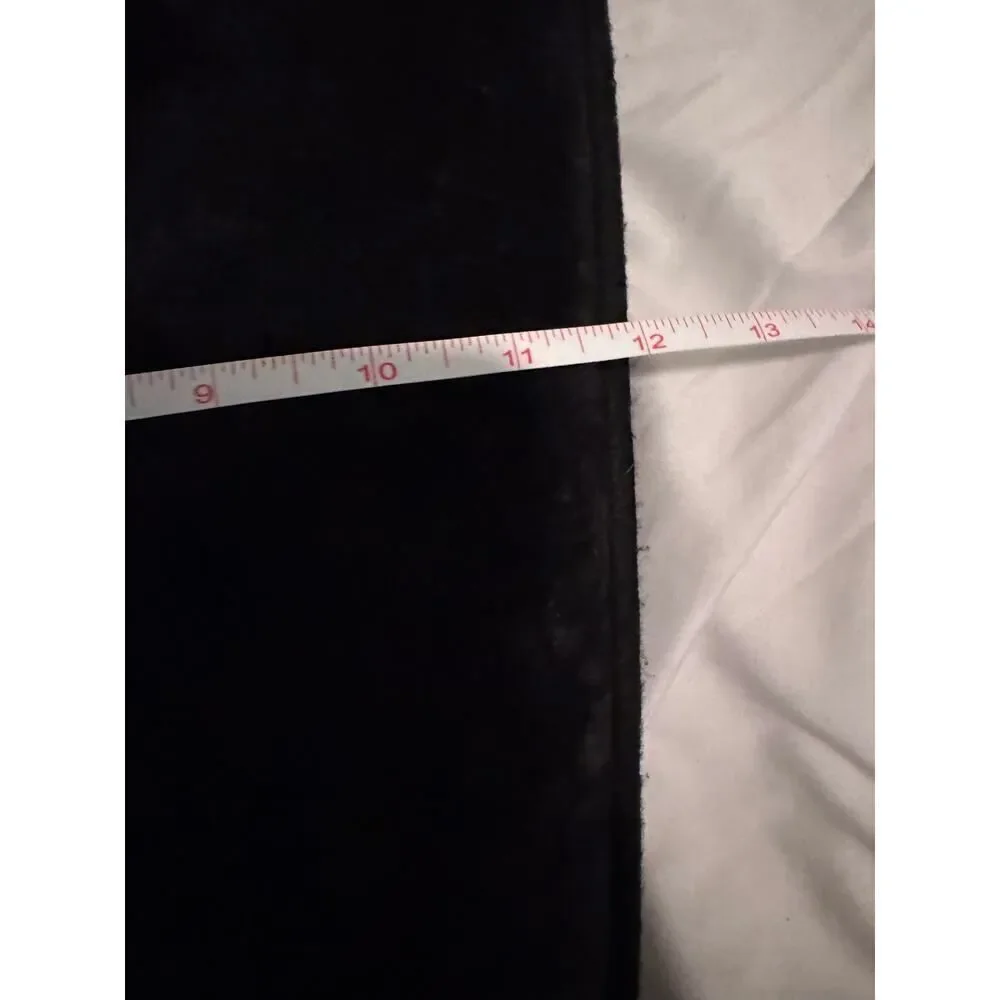 M. Magaschoni designer black velvet feather lumbar pillow accent/skulls bling